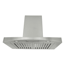 280 - 680 CFM 30 inch Stainless Steel Wall Mounted Range Hood with QuietMode, Tapered Housing and LED Lighting from the Premium Series