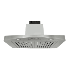300 - 750 CFM 36 Inch Wide Stainless Steel QuietMode Under Cabinet Range Hood with LED Lights from the RA-038-1 Series