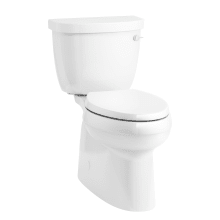 Cimarron Two-Piece Elongated Toilet with Skirted Trapway, Comfort Height, AquaPiston, and Right Hand Trip Lever