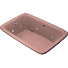 Bancroft Collection 65-7/8" Drop In Jetted Whirlpool Bath Tub with Right Side Drain