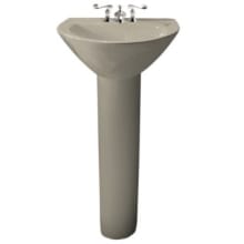 Parigi Bathroom Pedestal SInk with single-hole faucet drilling