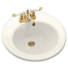 Brookline 14" Drop In Bathroom Sink with 4 Holes Drilled and Overflow