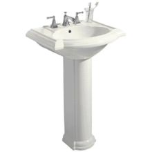 Devonshire 24" Pedestal Lavatory Sink with Single Hole Faucet Drilling