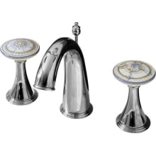 Double Handle Widespread Lavatory Faucet with Close Reach Design Knob Handles from the Finial Art Series