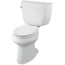 Highline Pressure Lite elongated 1.0 gpf toilet with tank cover locks and left-hand trip lever, less seat