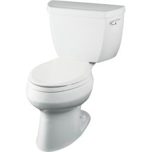 Wellworth Pressure Lite elongated 1.1 gpf toilet with right-hand trip lever, less seat