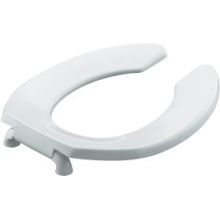 Lustra Round Open-Front Toilet Seat with Check Hinge