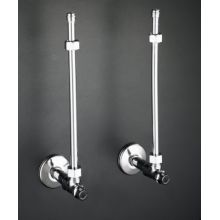 Pair 1/2" NPT Angle Supply with Annealed Vertical Tube and Loose-Key Stop