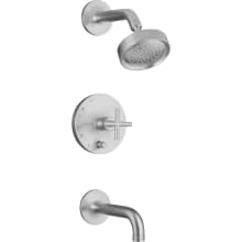 Purist Tub and Shower Trim Package with 2.5 GPM Single Function Shower Head and Rite-Temp Technology