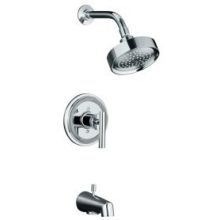 Single Handle Rite-Temp Pressure Balanced Tub and Shower Trim with Single Function Shower Head from the Taboret Series