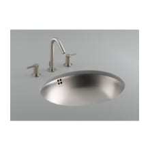 Bachata 17-1/8" Stainless Steel Undermount Bathroom Sink with Overflow