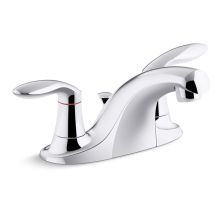 Coralais 1.2 GPM Centerset Bathroom Faucet with Metal Pop-up Drain Assembly