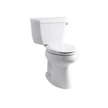 Elongated Comfort Height Two Piece Toilet with 10" Rough In and Right Hand Trip Lever from the Highline Collection