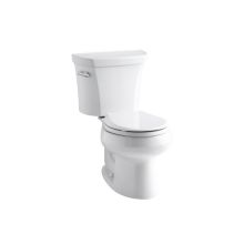 1.6 GPF Two-Piece Round Toilet with 12" Rough In and Right Hand Trip Lever from the Wellworth Collection