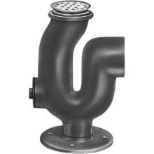 Adjustable Trap Standard for 2" Iron Pipe Connection with Cleanout Plug and Strainer