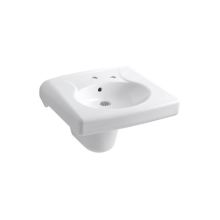 Brenham 14-3/8" Wall Mounted Bathroom Sink with 2 Holes Drilled and Overflow