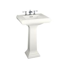 Memoirs pedestal lavatory with 4" centers