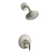 Alteo Single Handle Pressure Balanced Tub and Shower Valve Trim Less Valve with Metal Lever Handle, Single Function Shower Head, and Push Button Diverter