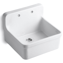 Gilford 24" Single Basin Wall-Mount/Top-Mount Kitchen Sink with Apron-Front