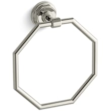 Classic Elegance and Art Deco Design Towel Ring from Pinstripe Collection