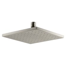 Contemporary Square 8" Single Function 2.5 GPM Rainhead with MasterClean Sprayface and Katalyst Air-Induction Technology