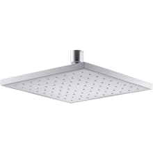 Contemporary Square 8" Single Function 1.75 GPM Rainhead with MasterClean Sprayface and Katalyst Air-Induction Technology