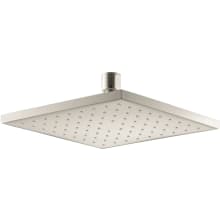 Contemporary Square 8" Single Function 1.75 GPM Rainhead with MasterClean Sprayface and Katalyst Air-Induction Technology