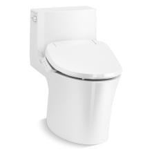 Veil 0.8/1.28 GPF Dual Flush One Piece Elongated Toilet with Left Hand Lever - Requires Bidet Seat Not Included