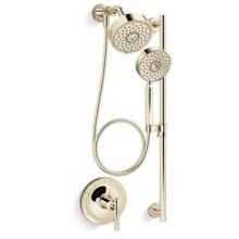 Purist Pressure Balanced Shower System with Shower Head, Hand Shower, Slide Bar, Shower Arm, Hose and Valve Trim – Less Rough-In Valve