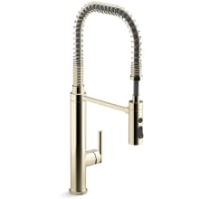 Purist 1.5 GPM Single Hole Pre-Rinse Kitchen Faucet with Sweep Spray, DockNetik, and MasterClean Technologies