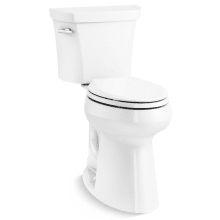 Highline 1.28 GPF Two Piece Elongated Extra Tall Height (2" higher than Comfort Height) Toilet with Left Hand Lever - Less Seat