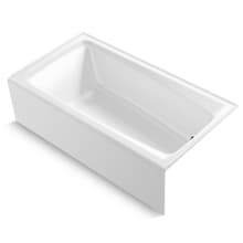 Irvine 60" x 32" Cast Iron Alcove Bath with Integral Apron and Right Drain Placement
