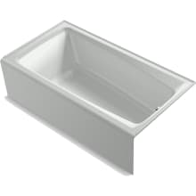 Irvine 60" x 32" Cast Iron Alcove Bath with Integral Apron and Right Drain Placement