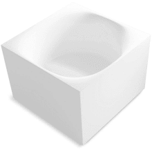 Stillness Soak 46" x 46" Free Standing Soaking Tub with Center Drain, Drain Assembly, and Overflow