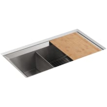 Double Basin Stainless Steel Kitchen Sink from the Poise Series