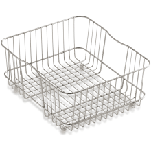 13-7/16" L x 15-3/16" W Stainless Steel Basket with Rubber Feet for Undertone® and Iron/Tones® Kitchen Sinks