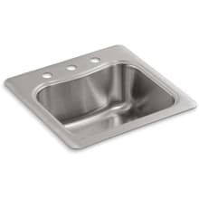 Single Basin Stainless Steel Bar Sink from the Staccato Series