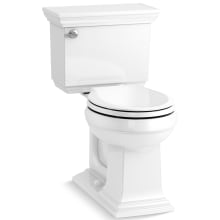 Memoirs Stately 1.28 GPF Two Piece Round Chair Height Toilet with Left Hand Lever - Less Seat