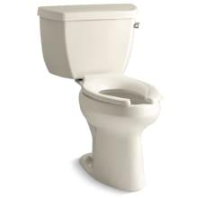 Highline 1.0 GPF Elongated Two-Piece Toilet with Pressure Lite Flushing Technology and Right Hand Trip Lever - Less Seat