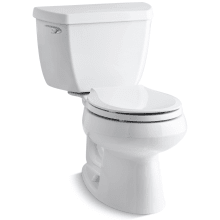 Wellworth 1.28 GPF Round-Front Toilet with Class Five Flushing Technology and Left-Hand Trip Lever