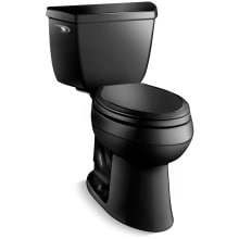 Elongated Comfort Height Two Piece Toilet with Left Hand Trip Lever (Less Toilet Seat) from the Highline Collection