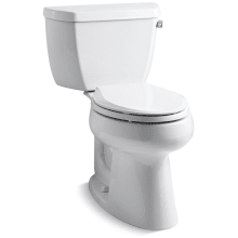 Elongated Comfort Height Two Piece Toilet with Right Hand Trip Lever from the Highline Collection