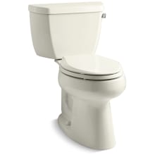 Elongated Comfort Height Two Piece Toilet with Right Hand Trip Lever from the Highline Collection