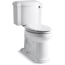 Devonshire 1.28 GPF Two-Piece Elongated Comfort Height Toilet with Right Hand Trip Lever and AquaPiston Technology - Seat Not Included