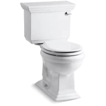 Memoirs Stately 1.28 GPF Two-Piece Round Comfort Height Toilet with Right Hand Trip Lever and AquaPiston Technology - Seat Not Included