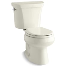 Wellworth Dual Flush Two-Piece Round-Front Toilet with Class Five Flush Technology and Left Hand Trip Lever - Less Seat
