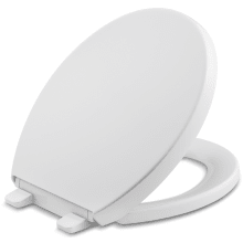 Reveal Round Closed-Front Toilet Seat with Grip Tight Bumpers, Quiet-Close Seat, and Quick-Attach Hinges