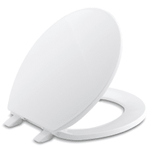 Brevia Q2 Round Closed-Front Toilet Seat with Quick-Release and Quick-Attach Hinges
