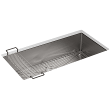 Strive 35" Single Basin Undermount 16-Gauge Stainless Steel Kitchen Sink with SilentShield with Accessories Included