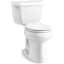 Highline Comfort Height 1.28 GPF Two-Piece Round Toilet with Class Five Flush Technology - Less Toilet Seat